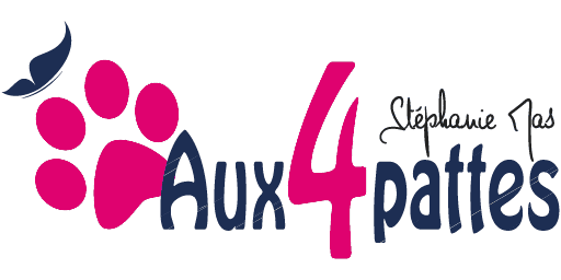 Logo du salon de toilettage Aux 4 pattes de GERZAT, proche de CLERMONT-FERRAND ( PUY DE DÔME, AUVERGNE)